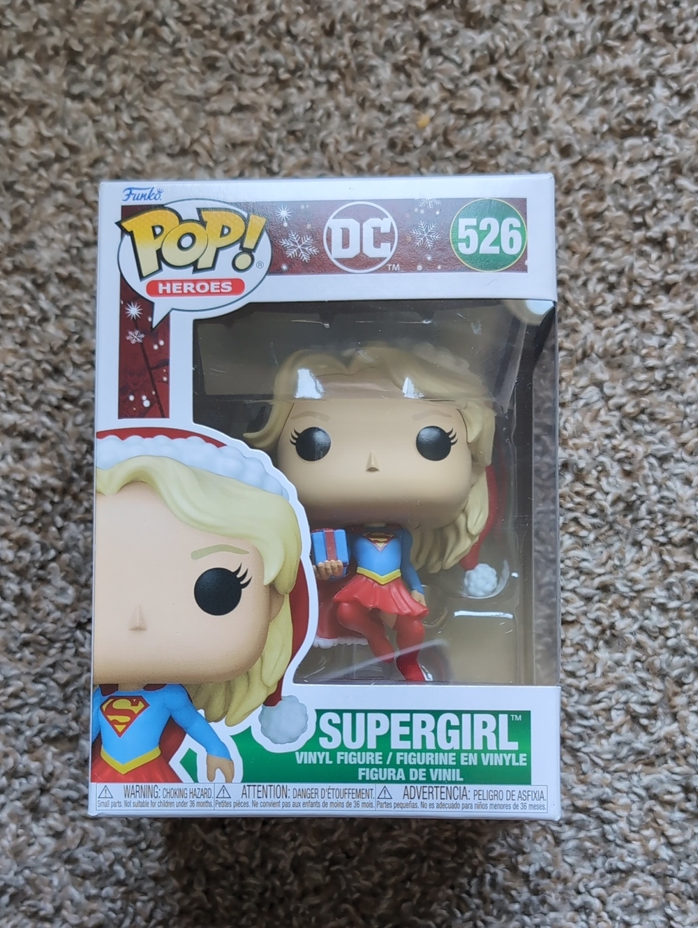 Christmas Supergirl Funko Pop Doll